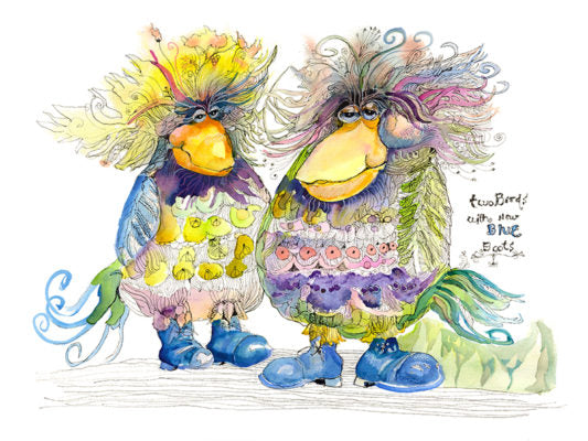 Blue Boots Giclee